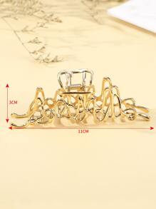 Hollow Out Hair Claw - Gold - View 4