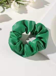 Solid PU Polyurethane Hair Tie - Green - View 1