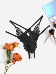 Bragas con abertura con encaje