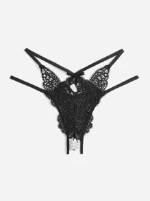 Bragas con abertura con encaje