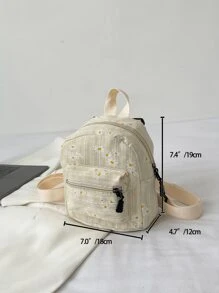 Mini mochila floral com bolso frontal clássicoMochila escolar, bolsa escolarLeve, portátilPara meninas adolescentes mulheres estudantes universitáriosEscola primária, ao ar livre, viagens, passeios, férias, comprasMochila escolar, material escolar, à prova d'água, leve, fofo, adequado para meninas adolescentes mulheres estudantes universitários, novatos e Trabalhadores de colarinho branco, trabalhadores de colarinho branco, perfeitos para volta às aulas, faculdade, escritório, férias, praia