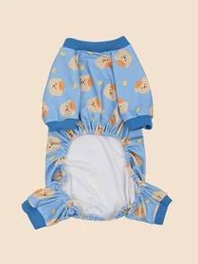 1 Stück Haustier Jumpsuit Cartoon Grafik - Verschiedenfarbig - Übersicht 2