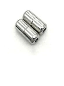 2pcs Metal Shoelaces Screw Lock - Silver - View 1