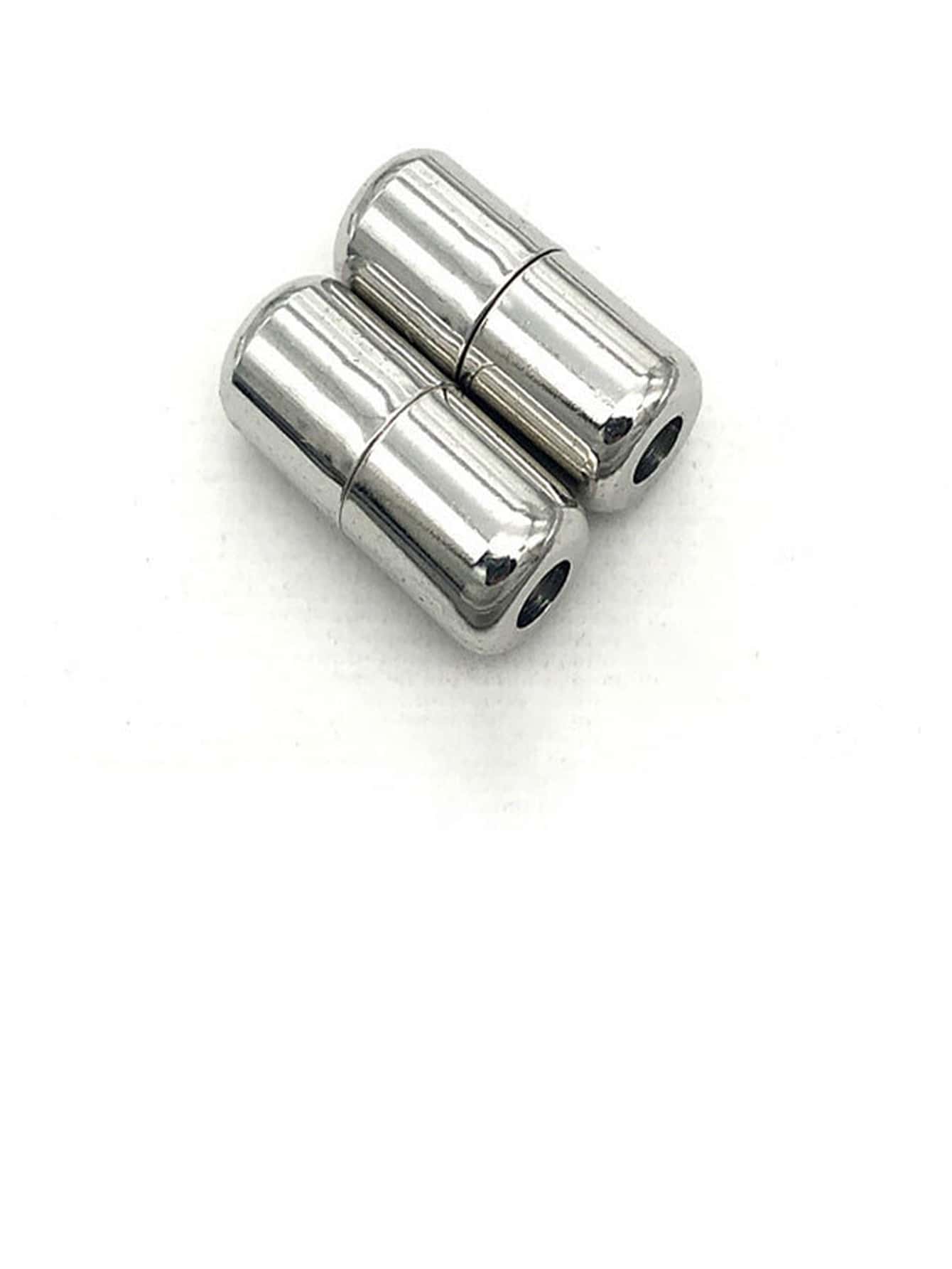 2pcs Metal Shoelaces Screw Lock - Silver - View 1