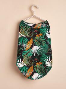 Palm Leaf Print Pet Shirt