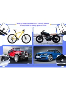 4pcs Rhinestone Crown Design Car Tire Valve Cap - Purple - View 5