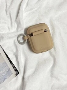 纯色硅胶防震耳机保护套，适用于 4 - 杏色 - 查看 2