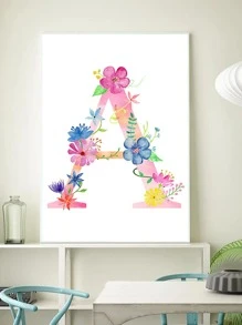 字母圖案DIY鑽石畫不附框架