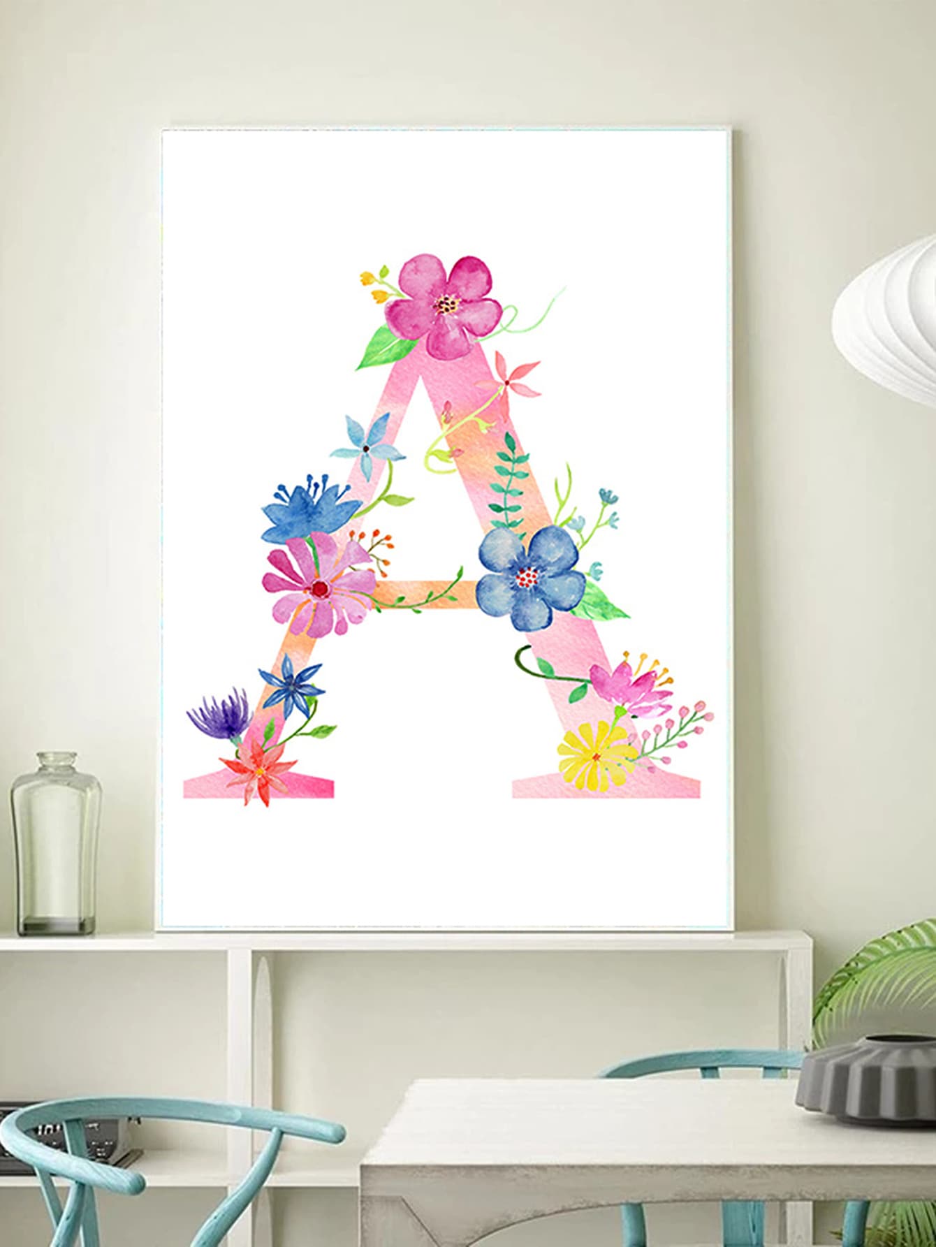 字母圖案DIY鑽石畫不附框架