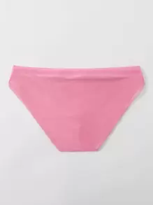 Manfinity Men Knot Front Swim Shorts - Pink - View 2