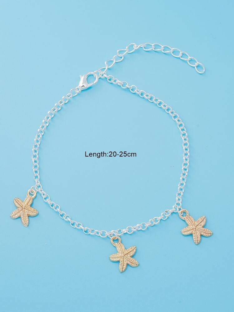 Niñas Pulsera tobillera estrella de mar accesorio - Multicolor - Añade 3