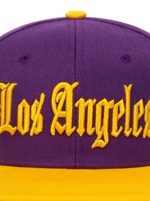 1pc Men Los Angeles Alphabet Embroidery Hip-Hop Hat Outdoor Adjustable Sun Protection Casual Cap Suitable For Spring And Autumn Travel And Beach Vacation - Multicolor - View 5