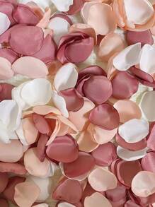 100pcs Random Throwing Confetti, Artificial Flower Petal Confetti For Party Decor,Christmas - Multicolor - View 4