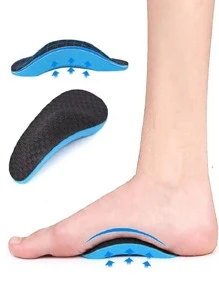 1 đôi Chất rắn Arch Ủng hộ Tấm lót - màu đen - Xem 3