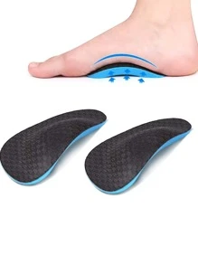 1 đôi Chất rắn Arch Ủng hộ Tấm lót - màu đen - Xem 5