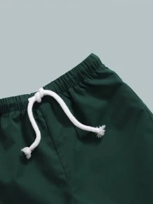 SHEIN Young Boy Tropical Print Top & Shorts Set - Multicolor - View 3