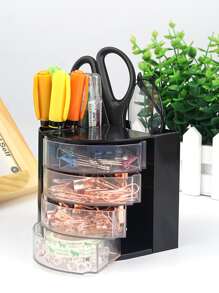 licao 1pc Multifunction Pen Holder - Black - View 1
