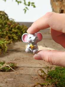 6pcs Elephant Shaped Micro Landscape Ornament - Multicolor - View 2