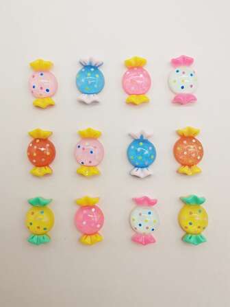 12入組糖果DIY頭髮配飾