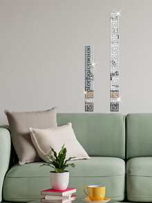 10 Cái/lốc Rỗng Ra Gương Acrylic Dán Tường Trang Trí Nhà Cửa - Bạc - Xem 2