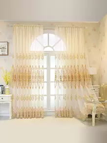 Rèm đơn bảng thêu hoa - Nhiều màu - Xem 3