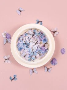 Nâng cấp diện mạo của bạn với nghệ thuật trang trí móng tay hình máy bay 1 hộp gỗ vụn hình bướm, hoa lá, trang trí móng tay cho phụ nữ và trẻ em gái - Nhiều màu - Xem 4