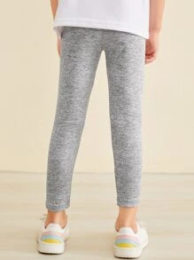 Toddler Girls Rabbit Print Leggings - Grey - View 2