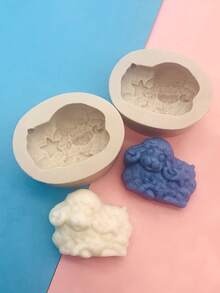 1pc Cừu hình con cừu màu ngẫu nhiên Khuôn silicone - Nhiều màu - Xem 3