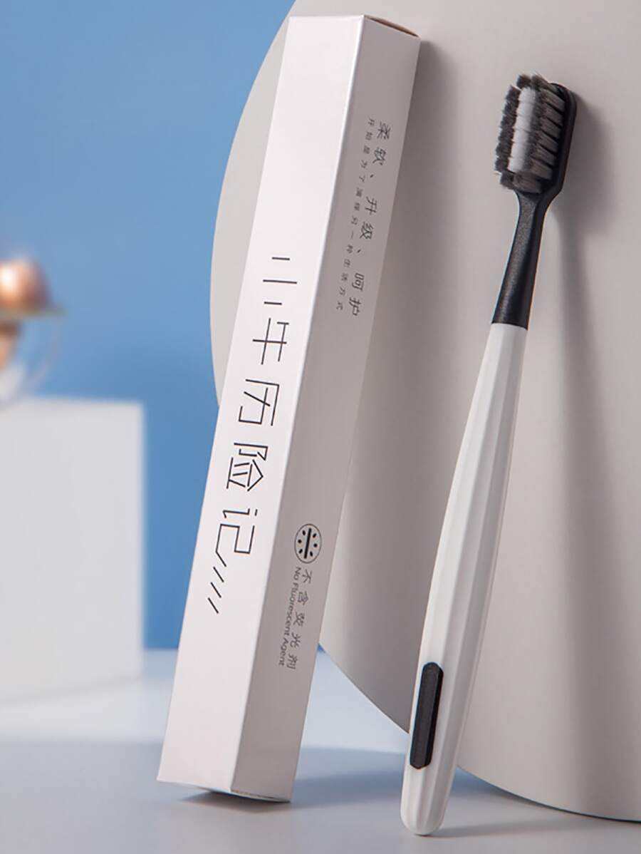 1pc Random Color Soft Toothbrush - Multicolor - View 1