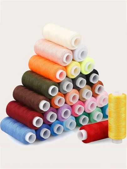 10pcs/Set - Random 10 Colors 402 Sewing Machine Thread, 200 Yards For Home Sewing
