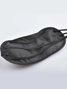 4 件装纯色眼罩，黑色简约遮光眼罩，适合睡眠、卧室、旅行、办公室、学校 - 黑色 - 查看 5