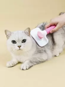 1pc Long Handle Pet Hair Comb