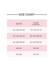 LUVLETTE Lencería sexy de talla grande, sujetador de encaje con cobertura completa y sin forro - Rosa - Ver 6