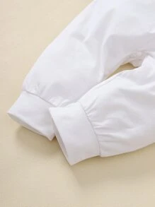 Baby Boy Cartoon Graphic Spliced Tee Jumpsuit - Multicolor - View 6