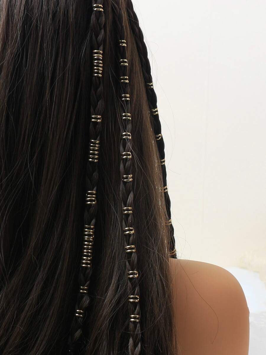 30pcs Minimalist Hair Ring - Gold - View 1