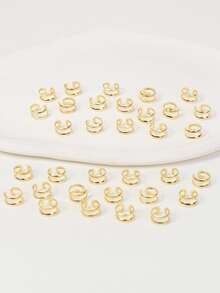 30pcs Minimalist Hair Ring - Gold - View 2