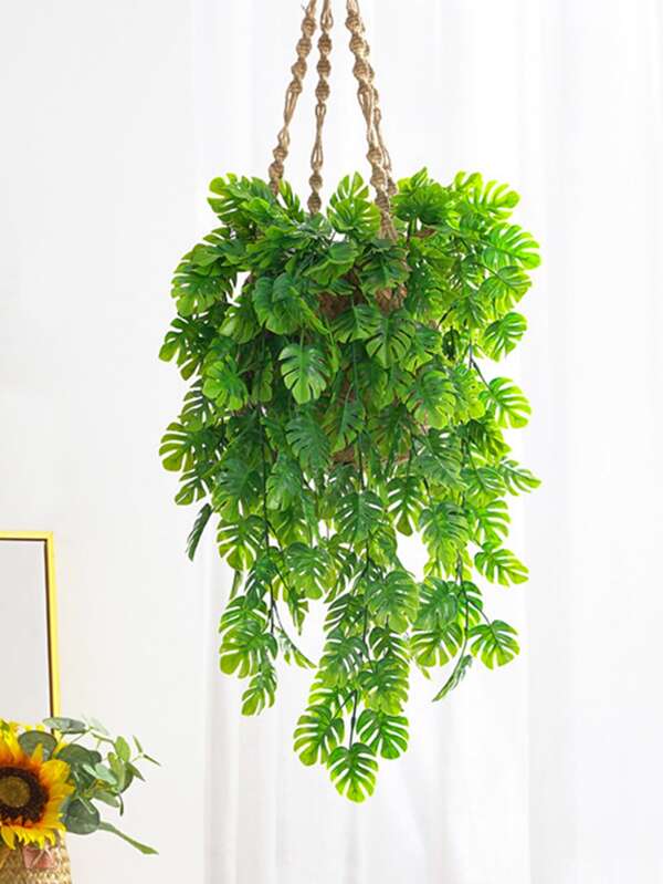 1pc Artificial Hanging Ivy, Fake Leaves Vine, Plastic Fake Greenery