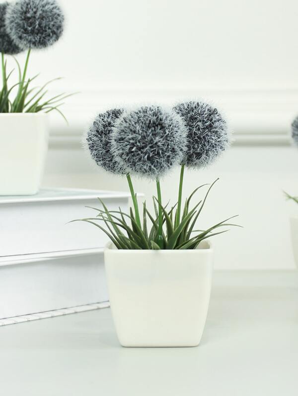 1pc Artificial Potted Plant, Mini Faux Plant With Pot For Home Decor