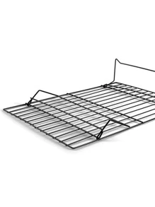 رف تبريد طبقة واحدة قابل للطي حاميات كعك ، أدوات الخبز - الأسود - مشاهدة 4