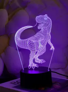 1 pieza Luz de la decoración con diseño de dinosaurio - Multicolor - Ver 3