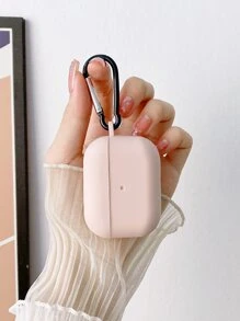 1pc Solid AirPods Pro Case - Baby Pink - View 3