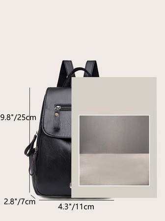 Waterproof,PU,Flip Backpack,Lightweight Graphic Backpack With Bag Charm School Bag For Graduate,Teen Girls Freshman, Sophomore, Junior & Senior In College, University & High School Perfect For Outdoors Travel & Back To School