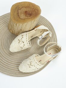 女孩鏤空度假戶外踝帶鞋