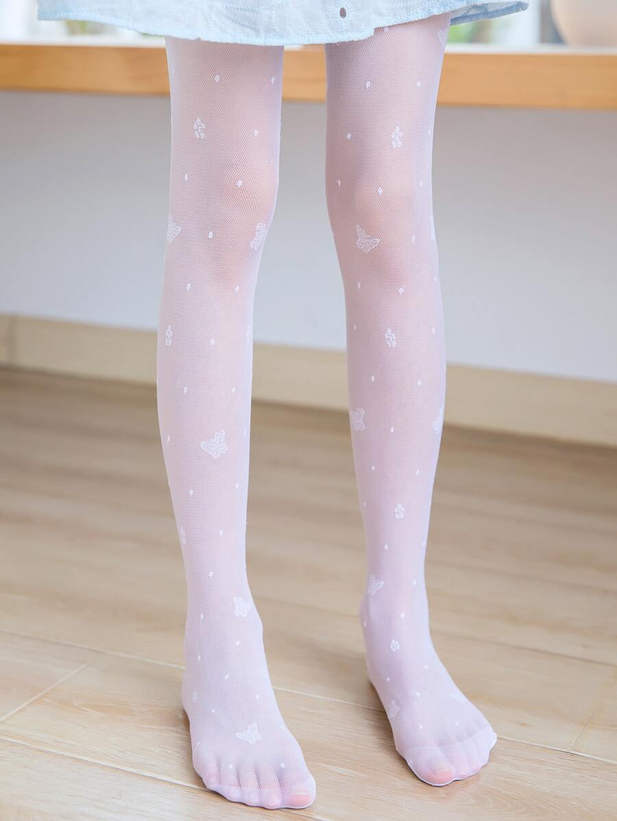 Quần lót in hình bướm cô gái mới biết đi - trắng - Xem 1