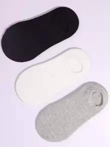 Niñitos 3 pares Calcetines invisibles unicolor