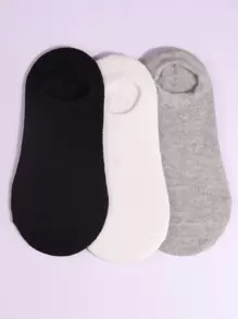 Niñitos 3 pares Calcetines invisibles unicolor