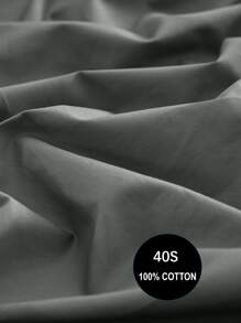 Funda de edredón sin relleno unicolor - Gris Oscuro - Ver 4