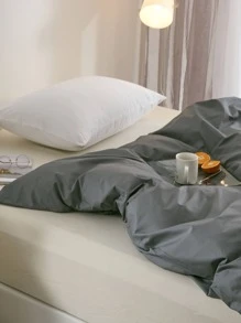 Funda de edredón sin relleno unicolor - Gris Oscuro - Ver 7