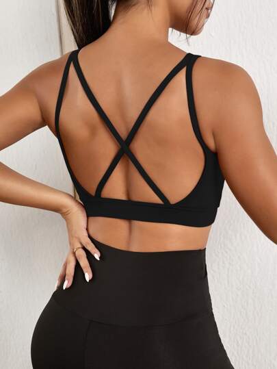 حمالة صدر رياضي بظهر متقاطع