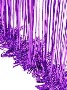 1入組2m亮片細節TPE派對裝飾鐳射流蘇窗簾適用於派對裝飾用品